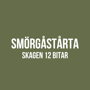 SMÖRGÅSTÅRTA || SKAGEN 12 BITAR