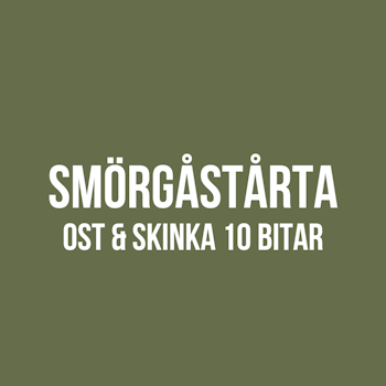 SMÖRGÅSTÅRTA || OST & SKINKA 10 BITAR