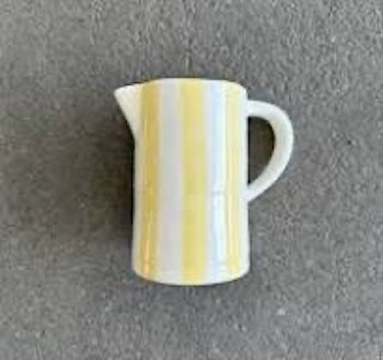 BRUKA DESIGN || Kanna Capri Randig gul/vit