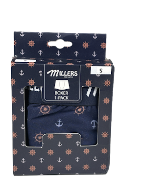 Millers 5233 Marine Herrboxer 1-pack, Sorteringskartong - COMING SOON ! OBS FÖRBESTÄLLNING