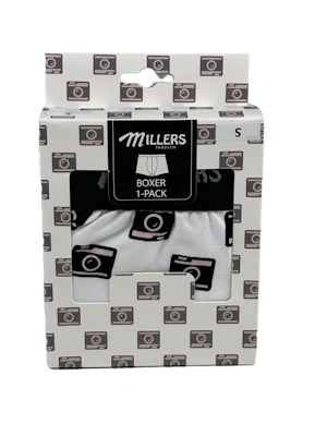 Millers 5236 Camera Herrboxer 1-pack, Sorteringskartong