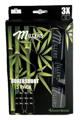 Millers 5226 Herrboxer Bambu 3-pack