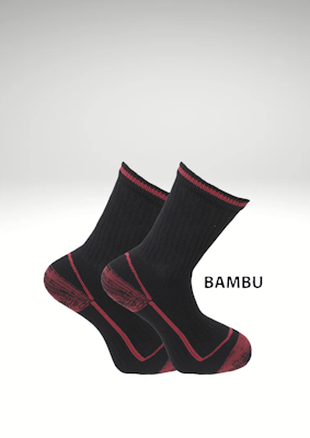 At Work 417 Bambu arbetssocka Grov 2-Pack