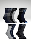 X-Sole 1009 Classic Mönster Herr 1-pack, Sorterat NYHET