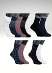 X-Sole 1010 Classic Mönster Dam 1-pack, Sorterat NYHET