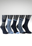 X-Sole 1012 Classic Mönster Blueline 5-pack NYHET!