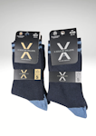 X-Sole 1012 Classic Mönster Blueline 5-pack NYHET!
