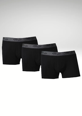 Millers 5205 Herrboxer Svart 3-pack
