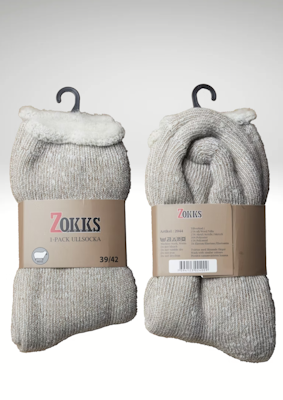 Zokks 2044 Kraftig mysig Ull 1-pack