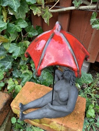 Ella med sin umbrella