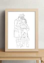 Personligt porträtt, Line Art