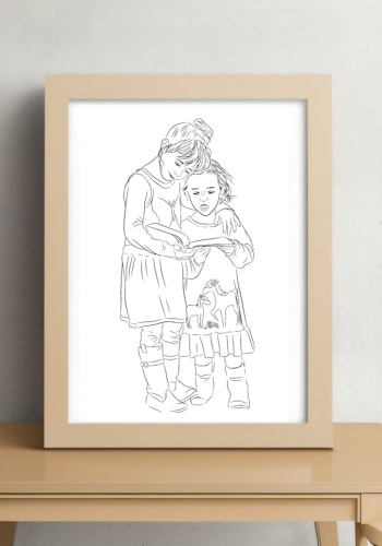 Personligt porträtt, Line Art