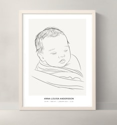 Barntavla Line Art