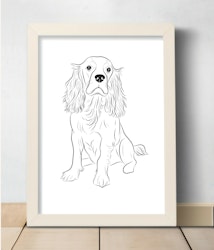 Personligt djurporträtt, Line Art
