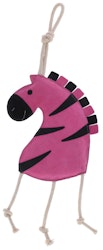 Hästleksak zebra rosa