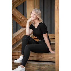 Horse Life Breggings high knee grip SVART