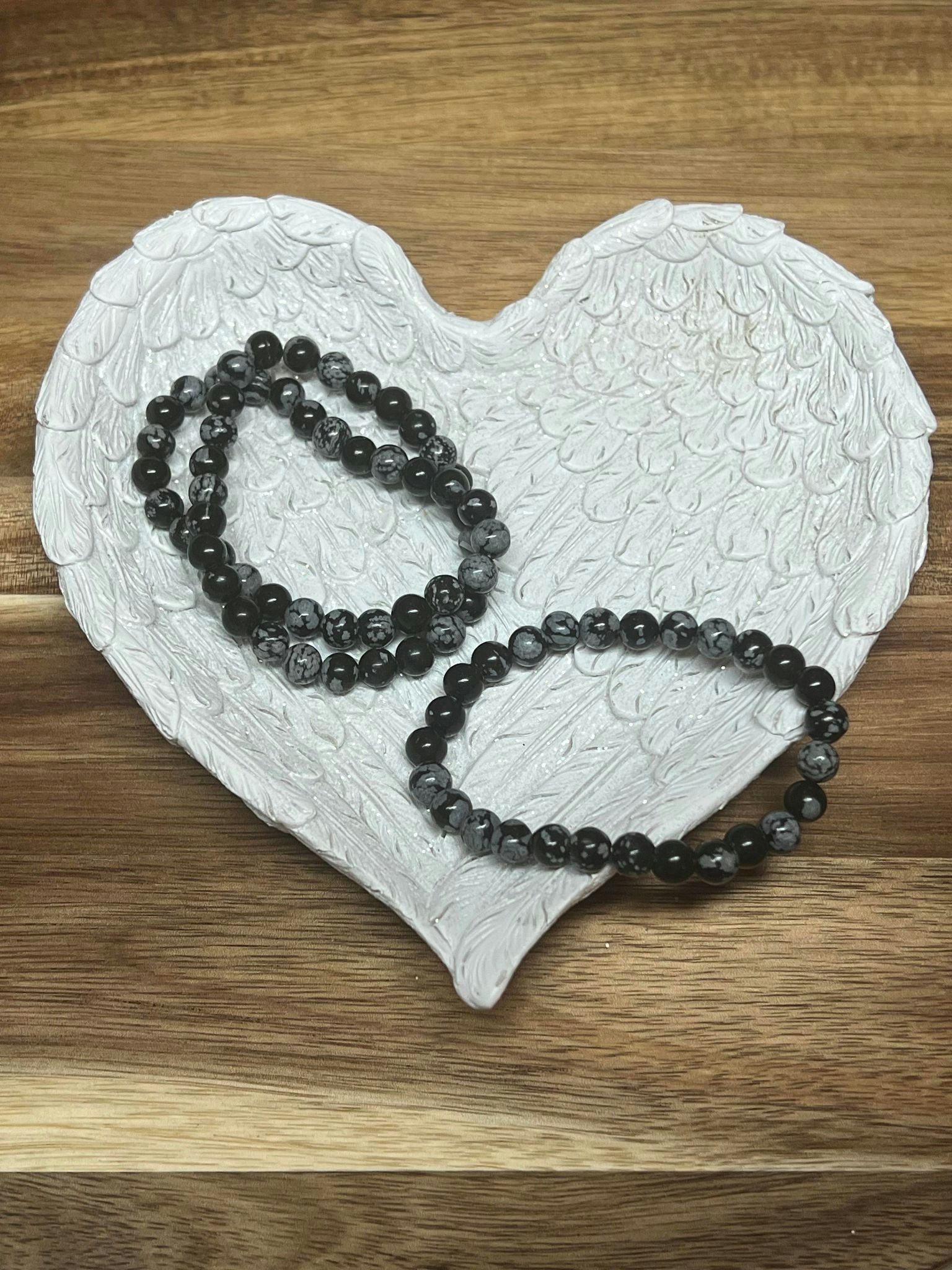 Snöflingeobsidian 6mm