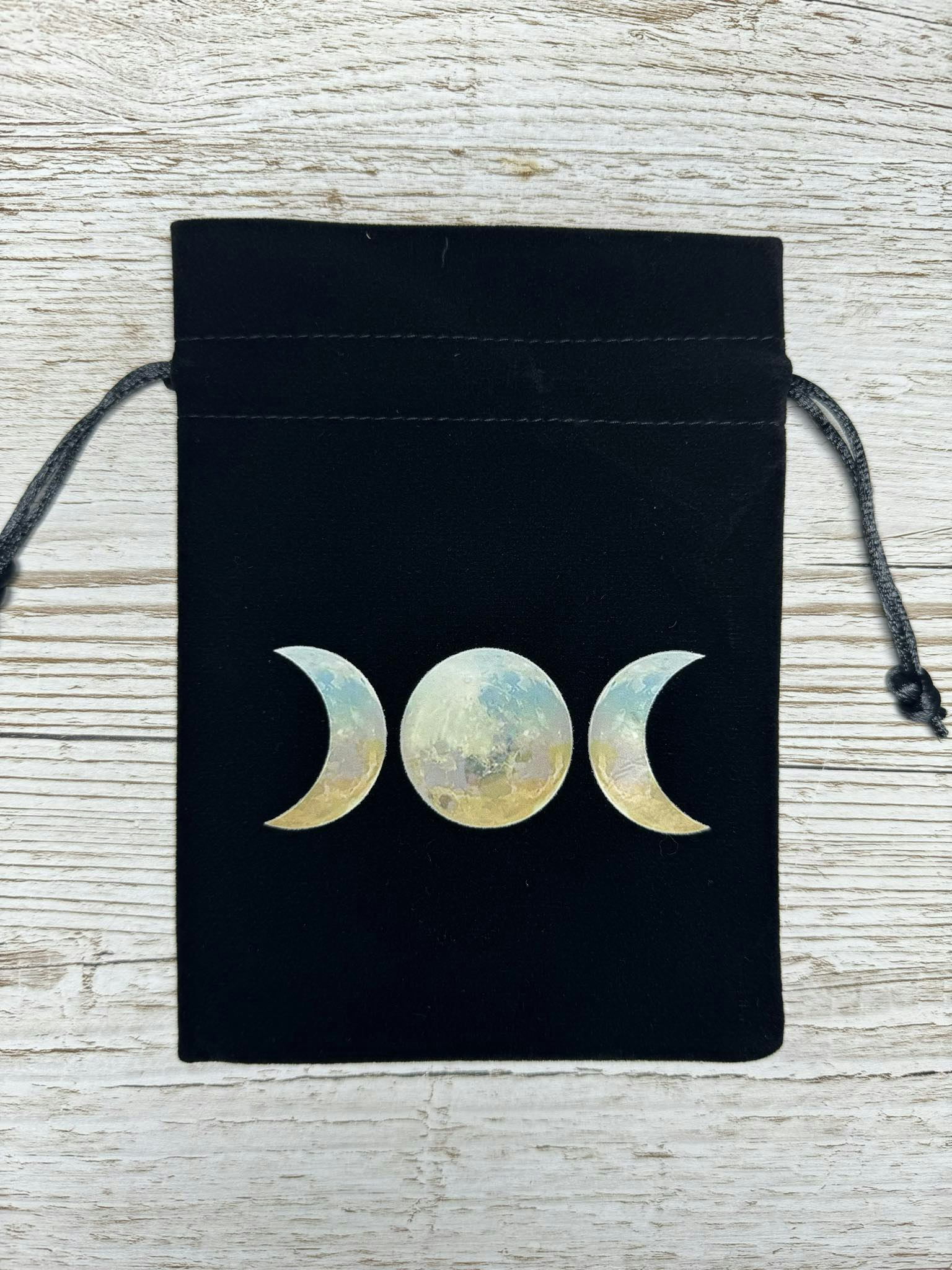 Tarotpåse månfas (svart)