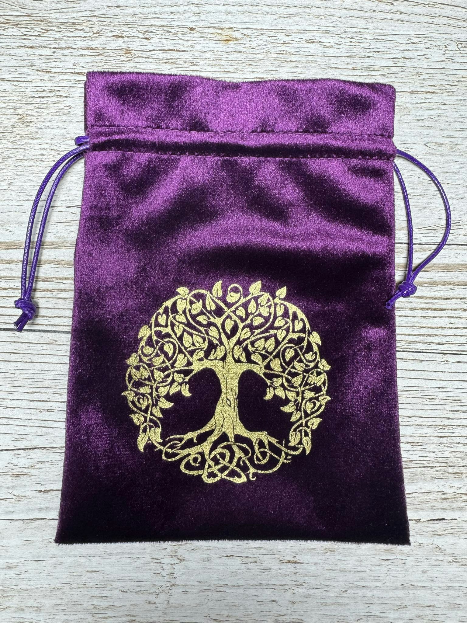 Tarotpåse Livets träd (lila)