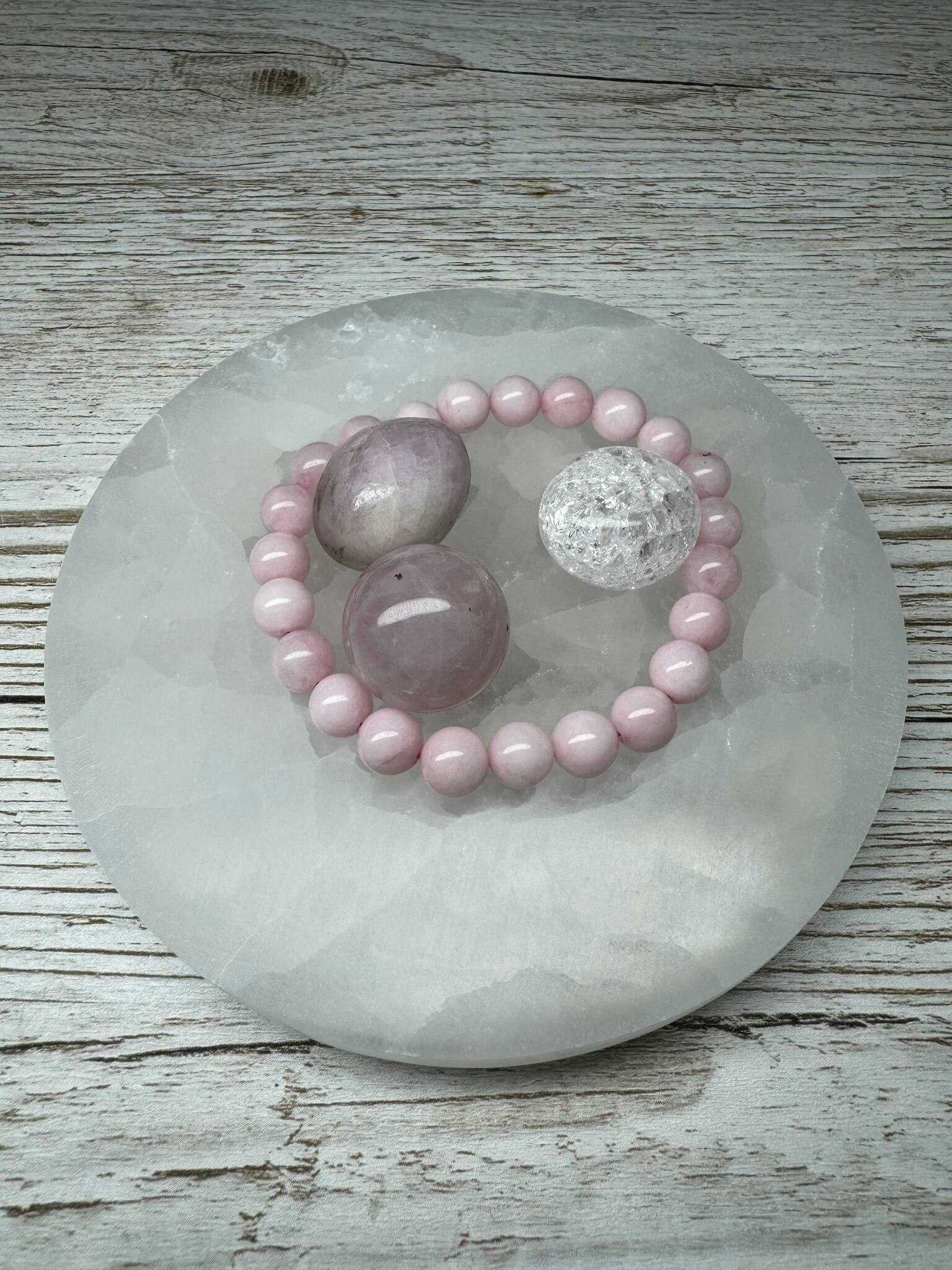 Selenitplatta (rund) 12cm