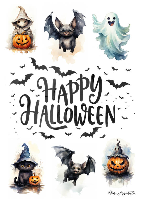 Halloween pysselark - utskriftbar pdf