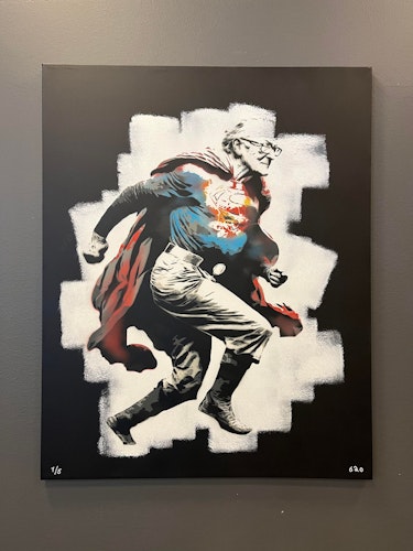 Never to old for this shit - 70x100 cm Original canvas