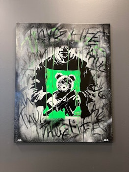 Thuglife - Green - 80x90 Original Canvas