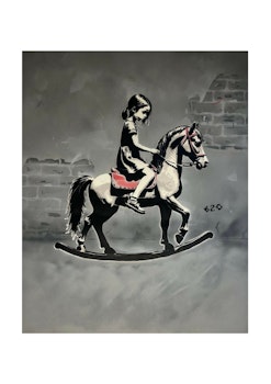 Aldri ride ranke - 120x140 - Original canvas