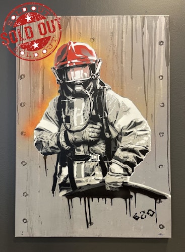 Røykdykkeren - 70x100cm Original Canvas