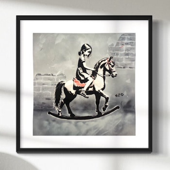 Aldri ride ranke - D.G.A - 50x50