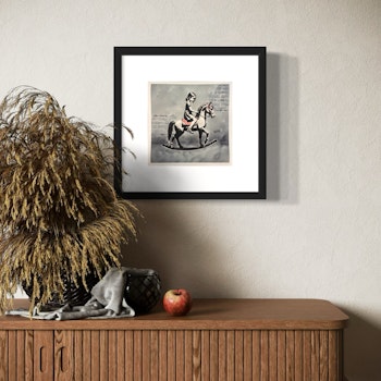 Aldri ride ranke - D.G.A 20x20