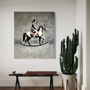 Aldri ride ranke - 120x140 - Original canvas
