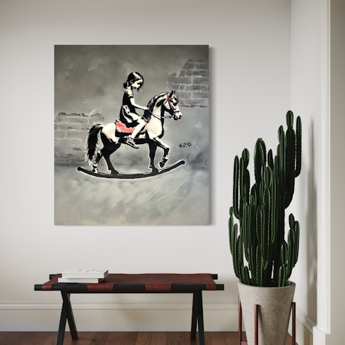 Aldri ride ranke - 120x140 - Original canvas