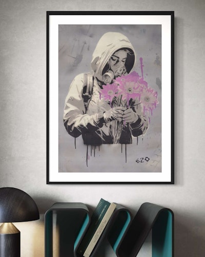 The last flowers in this world - D.G.A - 70x100