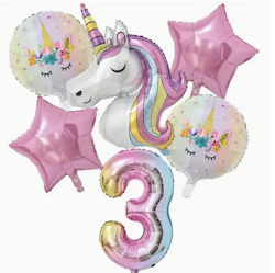 Unicorn 3 år kalaskit
