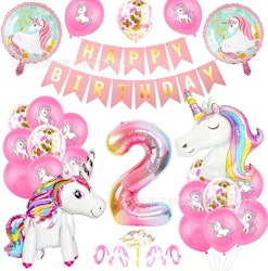 Unicorntema 2 år