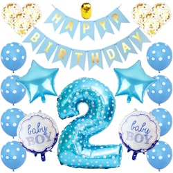 Ballonger 2 år Kalaskit - Blått