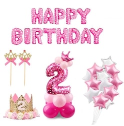 Ballonger 2 år Kalaskit - Rosa