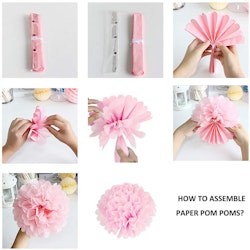 Dop - ballonger - God Bless - Rosa