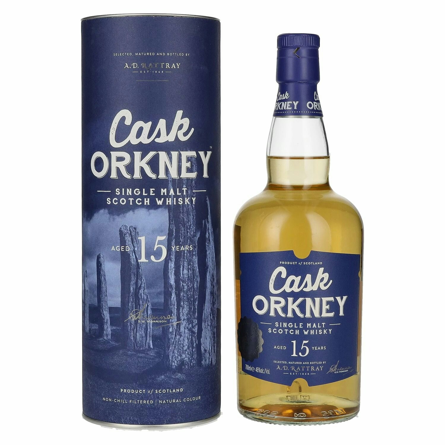 A.D. Rattray Cask ORKNEY 15 Years Old Single Malt 46% Vol. 0,7l in Giftbox
