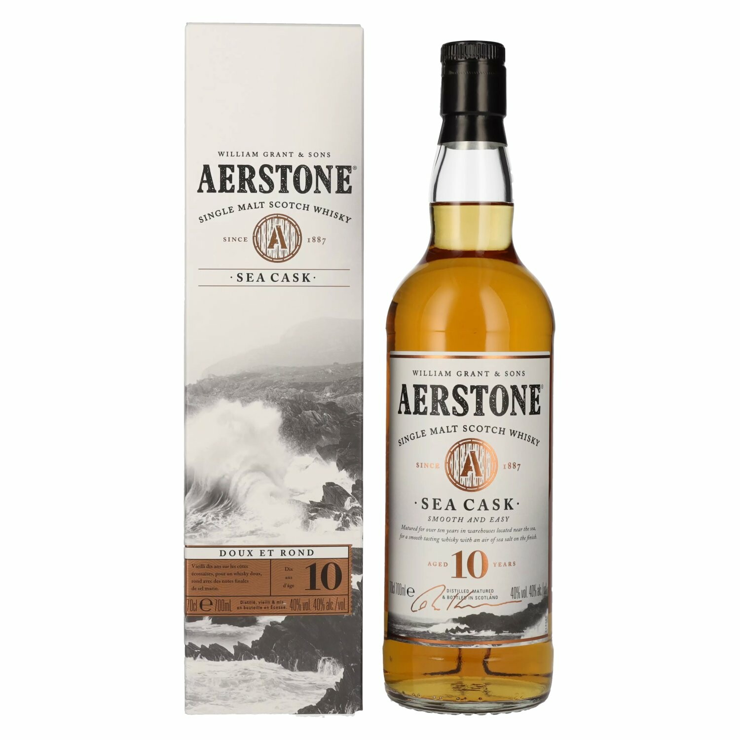 Aerstone 10 Years Old SEA CASK Single Malt 40% Vol. 0,7l in Giftbox