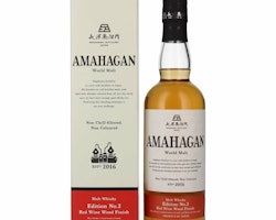 Amahagan World Malt Whisky Edition No.2 RED WINE WOOD Finish 47% Vol. 0,7l in Giftbox