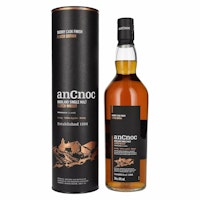 AnCnoc Highland Single Malt Scotch Whisky Sherry Cask Finish Peated Edition 43% Vol. 0,7l in Giftbox