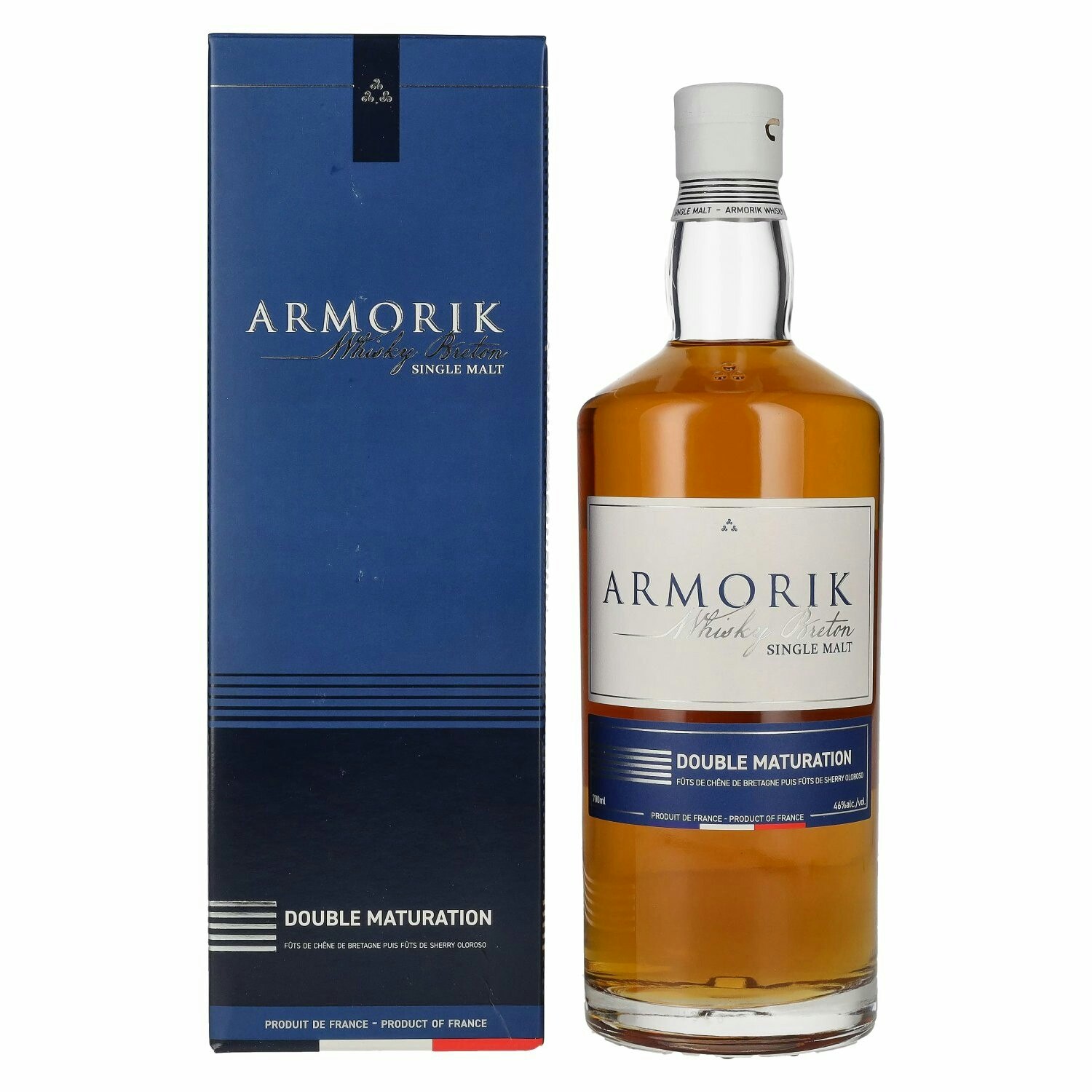 Armorik DOUBLE MATURATION Whisky Breton Single Malt 46% Vol. 0,7l in Giftbox