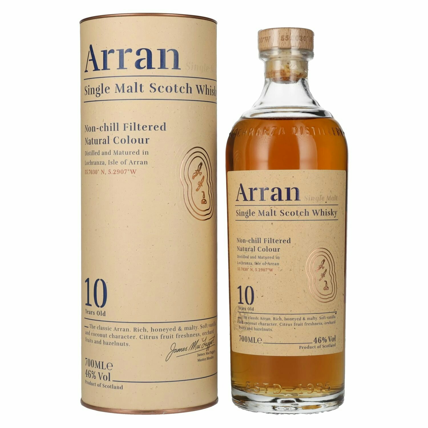 Arran 10 Years Old Single Malt Scotch Whisky 46% Vol. 0,7l in Giftbox