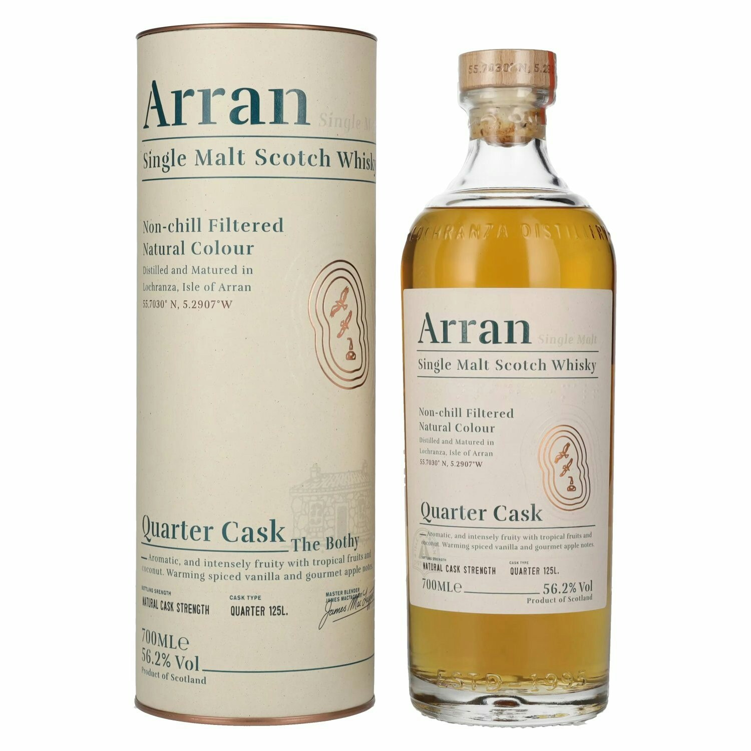 Arran Quarter Cask THE BOTHY 56,2% Vol. 0,7l in Giftbox