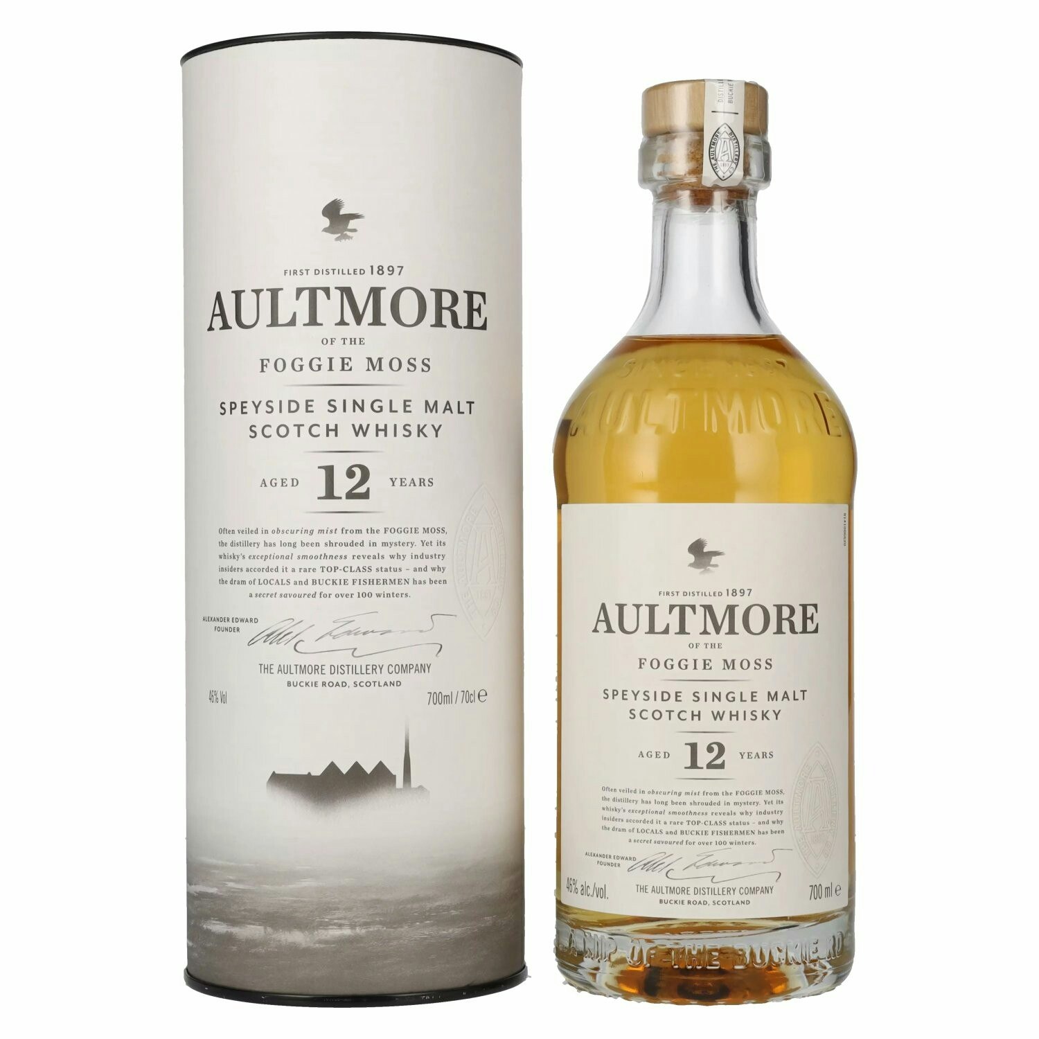 Aultmore Foggie Moss 12 Years Old Speyside Single Malt 46% Vol. 0,7l in Giftbox