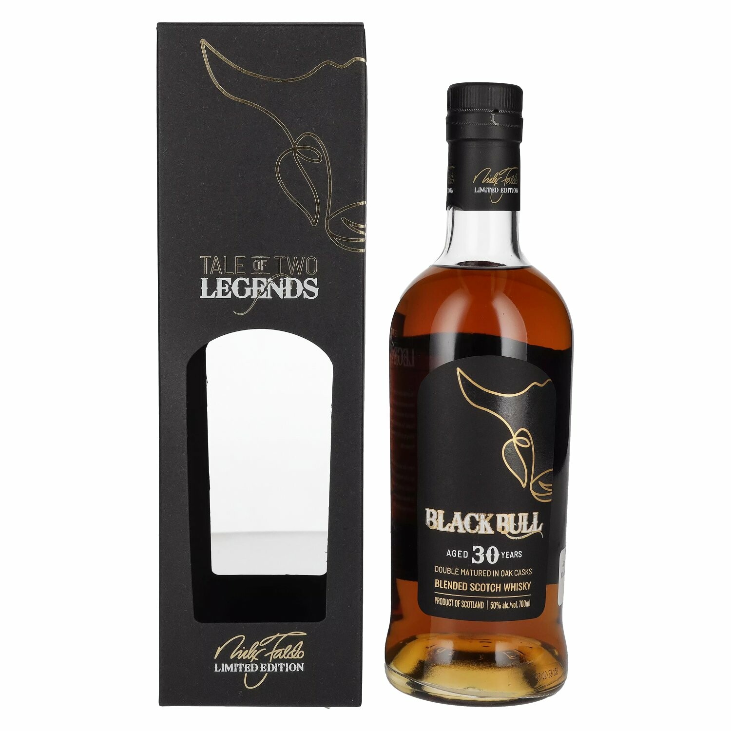 Black Bull 30 Years Old Double Matured Nick Faldo Limited Edition 50% Vol. 0,7l in Giftbox