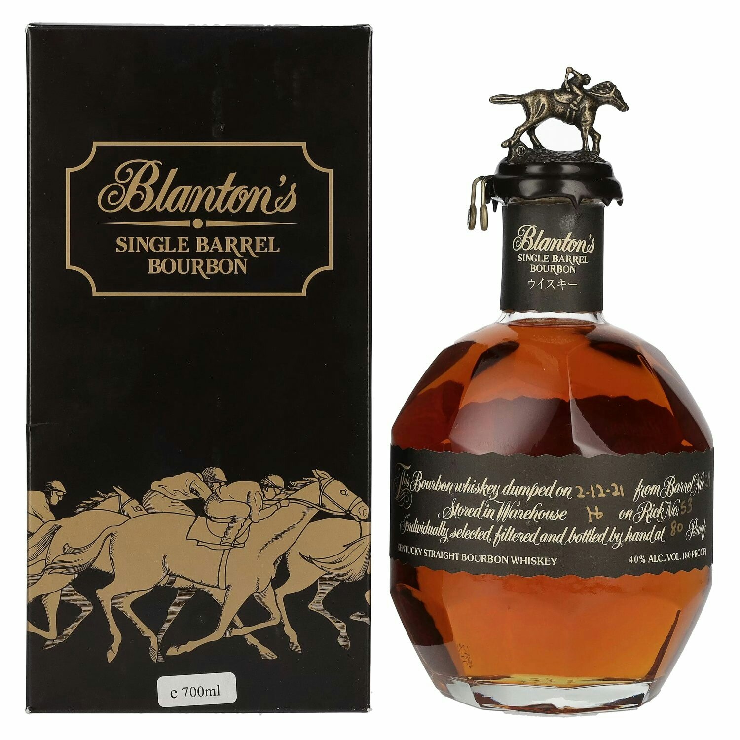 Blanton's Single Barrel Bourbon Black Label 40% Vol. 0,75l in Giftbox