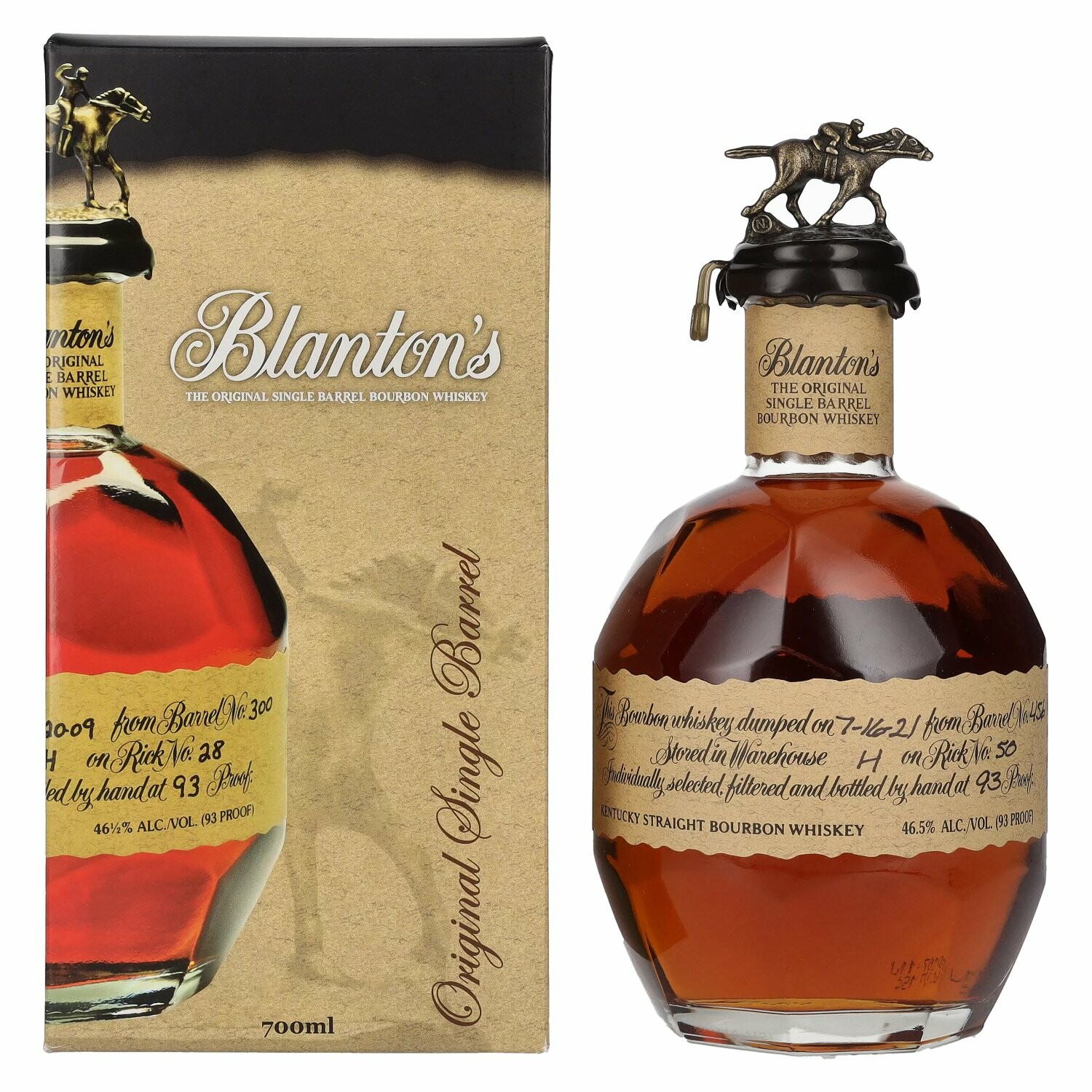 Blanton's The Original Single Barrel Bourbon Whiskey 46,5% Vol. 0,7l in Giftbox